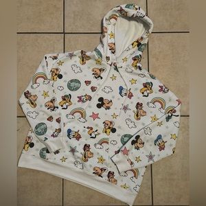 Mickey & Friends Face Icon All-Over-Print Hoodie Pullover